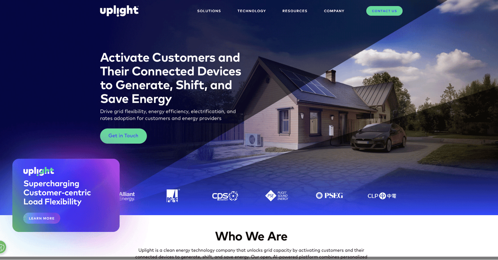 Uplight website preview
