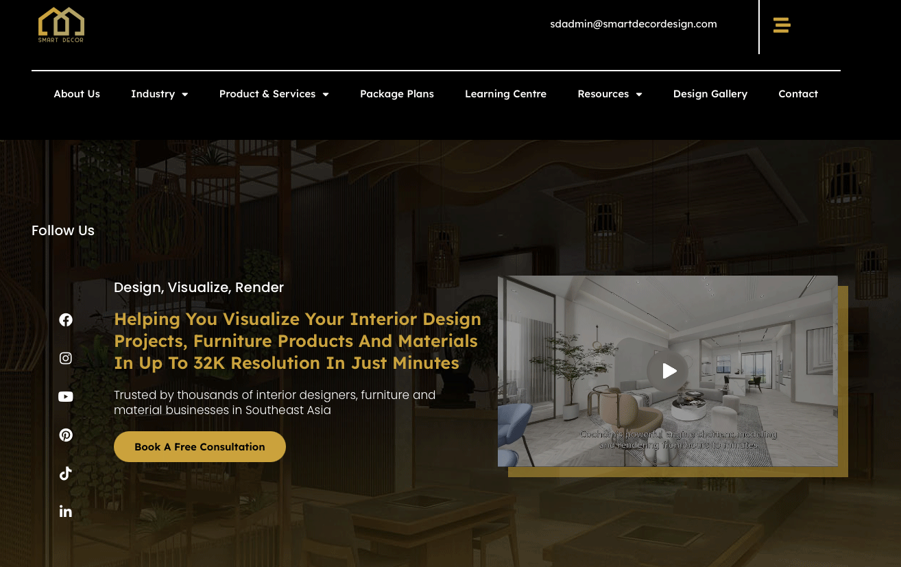 Smart Decor website preview